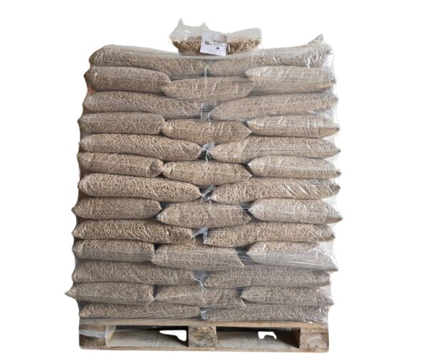 Palette de pellets de bois 100% résineux qualité premium 66sacs de 15Kg